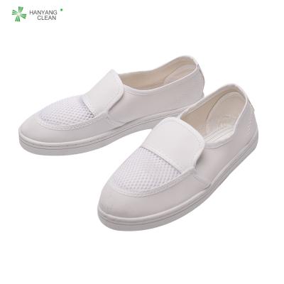 bom fabricante de sapatas antiestático branco da malha do PVC Esd da qualidade