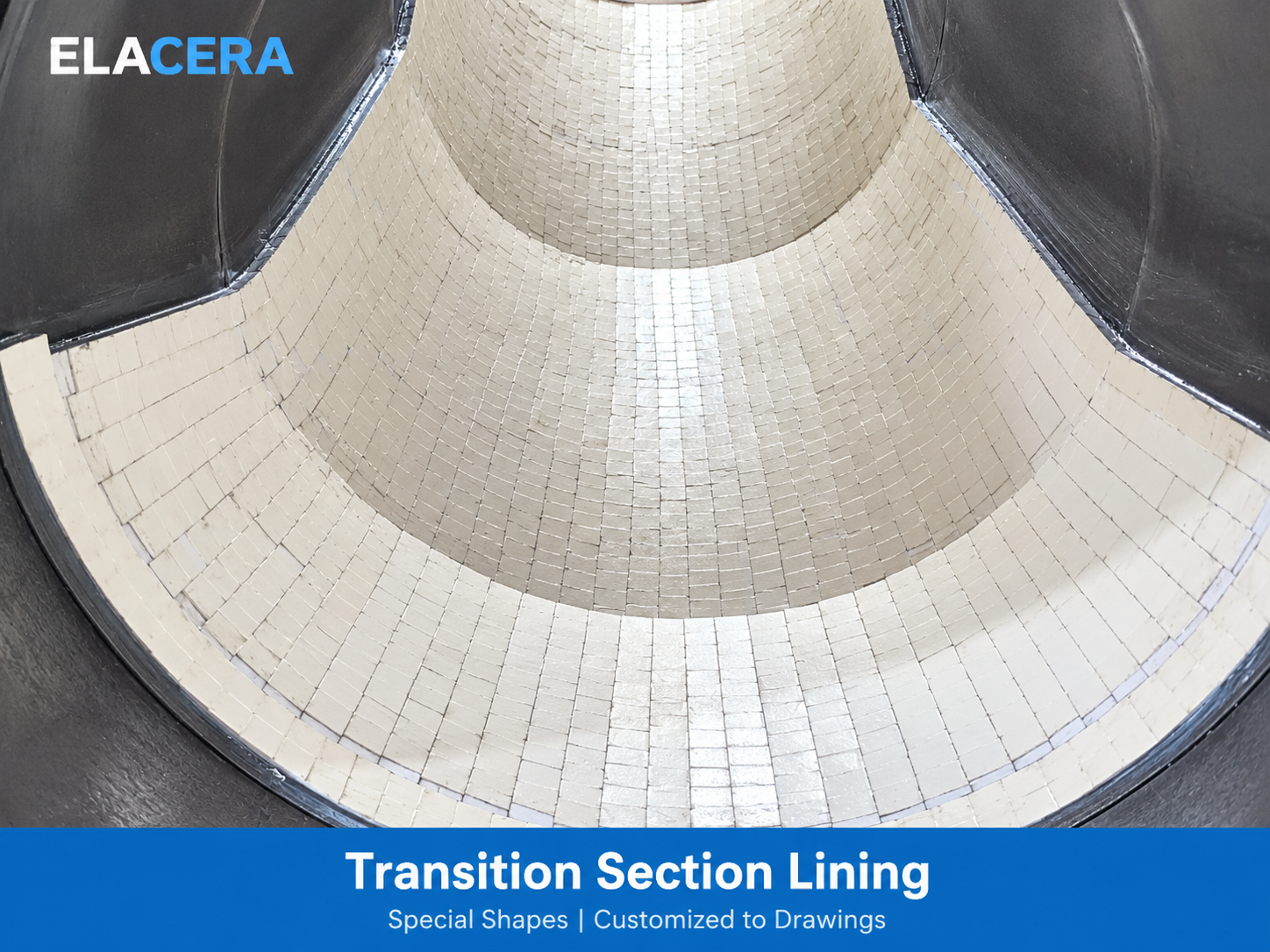 Wear Resistant Ceramic Tile Lined Steel Pipe for Abrasive Material Conveying