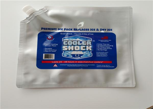 O alimento de mar do supermercado frutifica saco mais fresco isolado descartável do saco/gelo da folha de alumínio