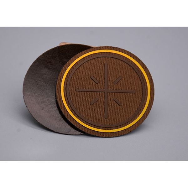 2.a tela tejida aumentada de Logo Heat Transfer Clothing Labels del silicón