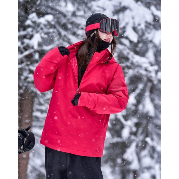 Custom OEM Couple 3L Waterproof Snowboard Ski Jacket Winter Warm Ski Sweatshirt