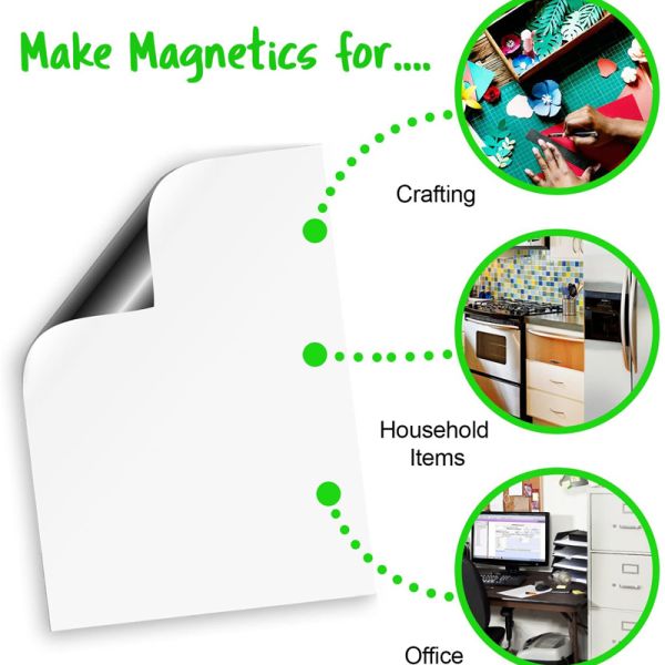 Industrial Magnet Processing Service Cutting A4*0.5mm Rubber Magnet Plain Magnetic Sheet