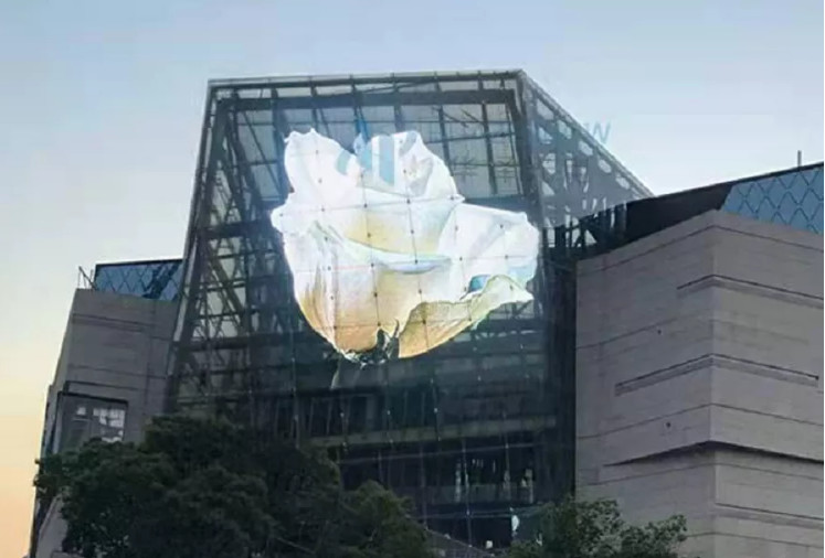 P125 LED Mesh Outdoor Display Screen Mall Dekoration Advertising Screen SMD3535 Экраны для наружного отображения в торговых центрах