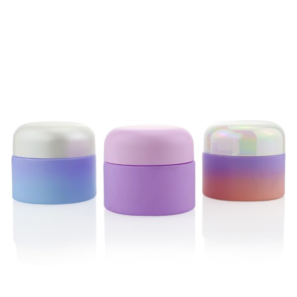 Опарник стекла сливк 30ml изготовленной на заказ сливк изготовителя упаковывая стеклянный пурпурный для косметики