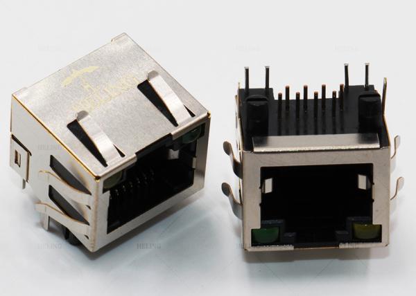 PBT Housing Female RJ45 Modular Connector For PCB