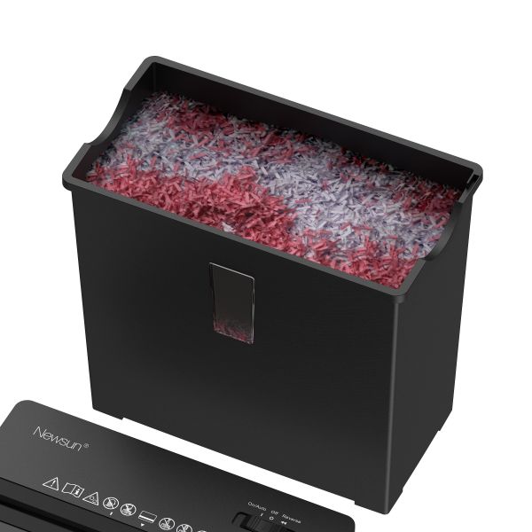 P4 6 Sheets Cross Cut Paper Shredder 11 Liter Bin Lift Head,3 Mins Shredding Time
