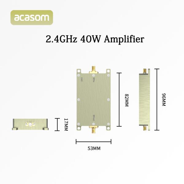 Aluminum Shell  FPV Amplifier With A 2.4G 40W 24V For Long Range Flights