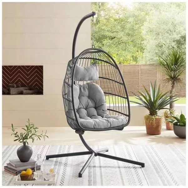 Deep Cushion Outdoor Swing Balcony Hanging Baskets for Customized Size Hotel Leisure
