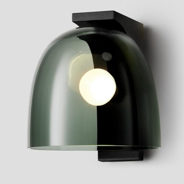 Minimalist LED Steel Tubi Wall Sconce Glass Ball Bedside Light for  Creative Study Living Room