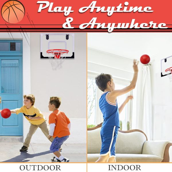 Kids Room Basketball Game Gifts Toys Age Range 8 to 13 Years Indoor Mini Basketball Hoop Balls Net