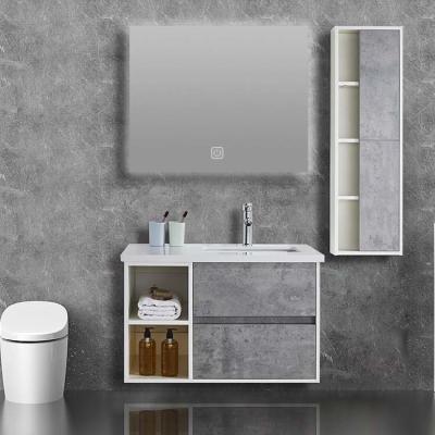 Ceramic Basin Bathroom Vanity Cabinets 16mm Plywood Bathroom Vanity