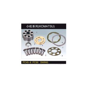 OEM Komatsu PC45-8, PC30 Hydraulic Pump Parts with Steel Iron and Copper Construction and Half Year Warranty