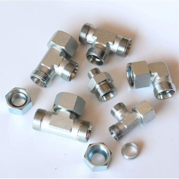 Round Head Pipe Adapter High Pressure Reusable Hydraulic Hose Fittings Jic Bsp Metric