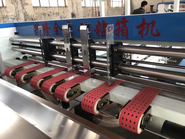 Computer Control Box Folder Gluer Machine 3 5 Ply Corrugated Board Auto Feeder