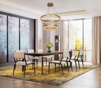 Économie d'énergie Salon Chambre de couchage Lustre à plafond acrylique 84w Lampade suspendue à anneau à LED
