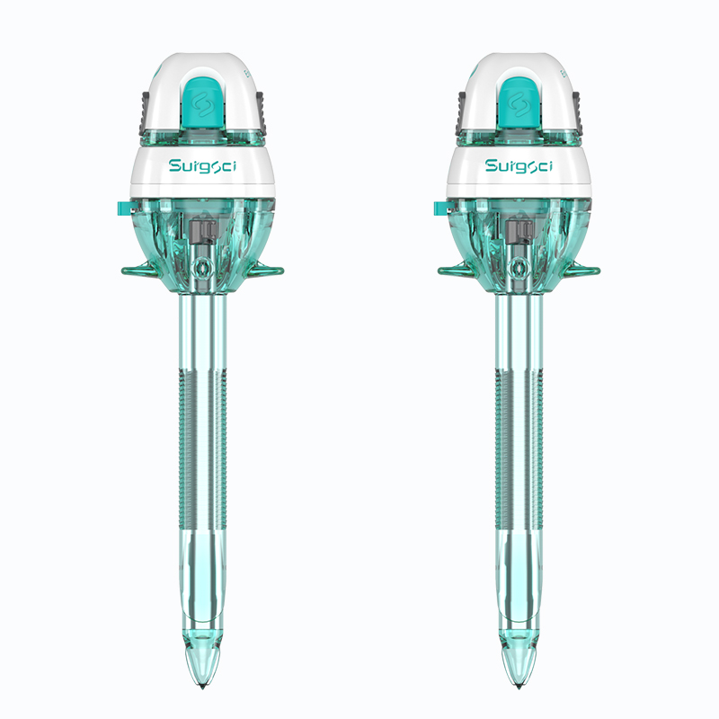 хирургические инструменты Laparoscopic оптически Trocar пользы визуального прокола 12mm Trocar одиночные
