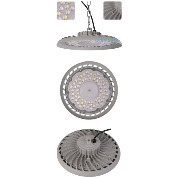 White UFO High Bay Lights Energy Efficient 200W Industrial Warehouse Lighting