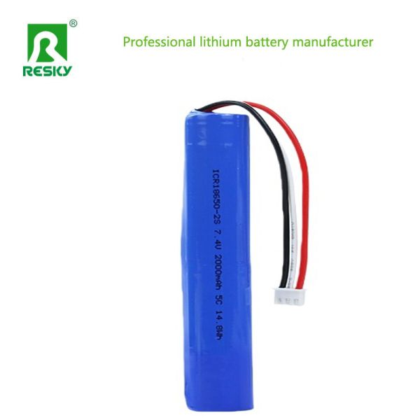 Power Lithium Battery 7.4V 2000mAh 14.8wh 5C Rechargeable Battery Pack For RC Car & Robot
