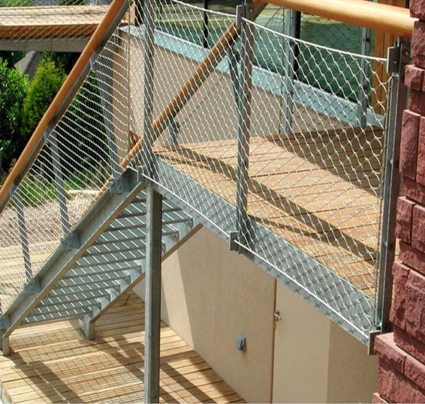 304 316 Stainless Steel Rope Mesh for Bridge Railings