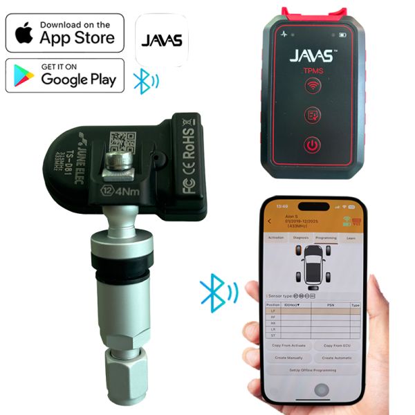 Universal Tire Pressure Sensor Dual Frequency 315Mhz 433Mhz TPMS Sensor For Car
