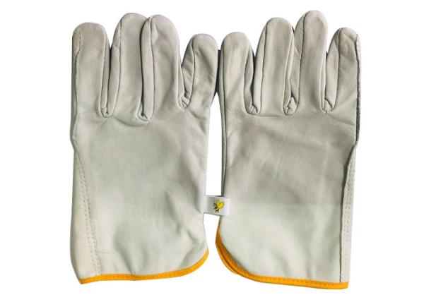 Beekeeping Equipment Hand Protect Sheepskin White or Yellow Beekeeping Gloves Without Cuff