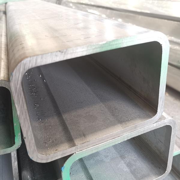 50 mmx150 mm Tubos de aço inoxidável de parede espessa de tamanho grande ASTM A554 201 304 316 tubos retangulares de aço inoxidável