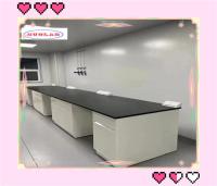 Banco de laboratório de química sólida com prateleira de vidro ajustável Servidor tipo prateleira de vidro de espessura de 12 mm