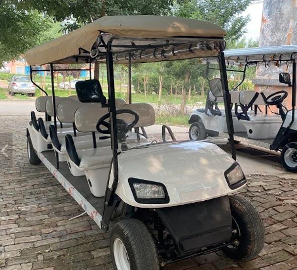 Carrinho de golfe NEV elétrico de 10 lugares Kustom com armazenamento embaixo do assento