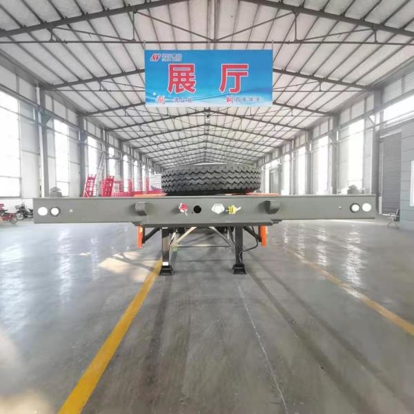 Self Dumping Bed Semi Truck Trailer Shipping Container Chassis Trailer Flatbed Trailer