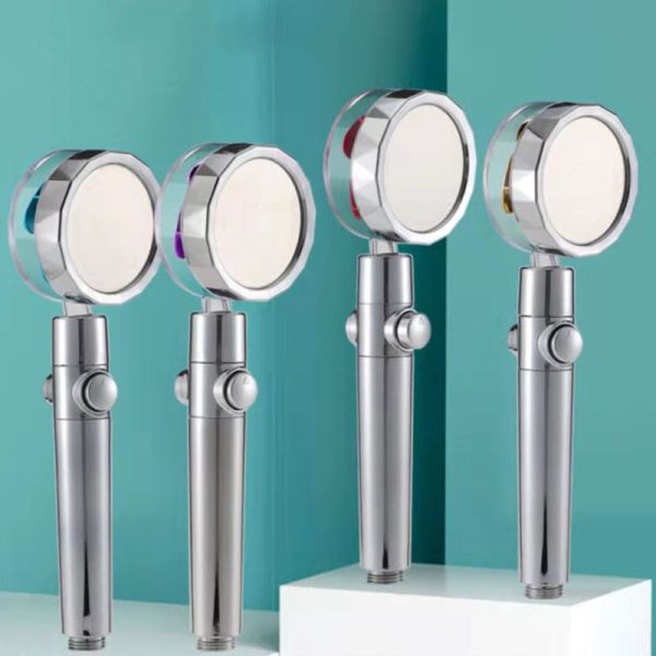 Modern Bathroom Essential Handheld High Pressure Water Saving Shower Head with Fan 2022