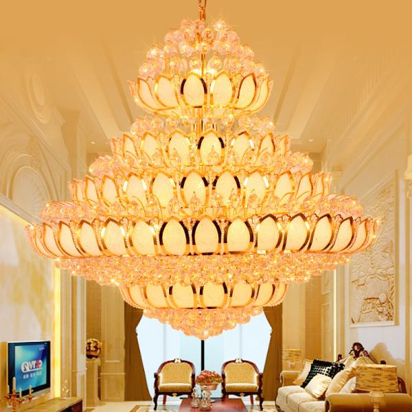 O vidro dourado E14 conduziu Crystal Pendant Light 2700k Crystal Ceiling Lights