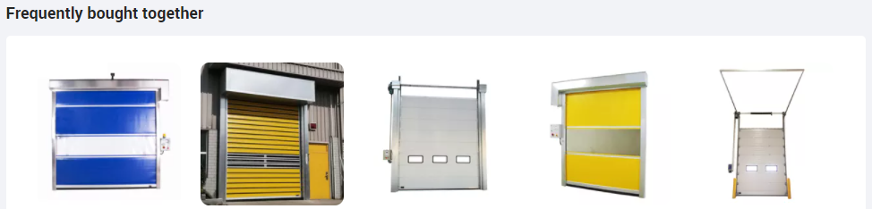 Repairable Rolling Rapid Roller Doors High Speed Zipper PVC Automation Shutter