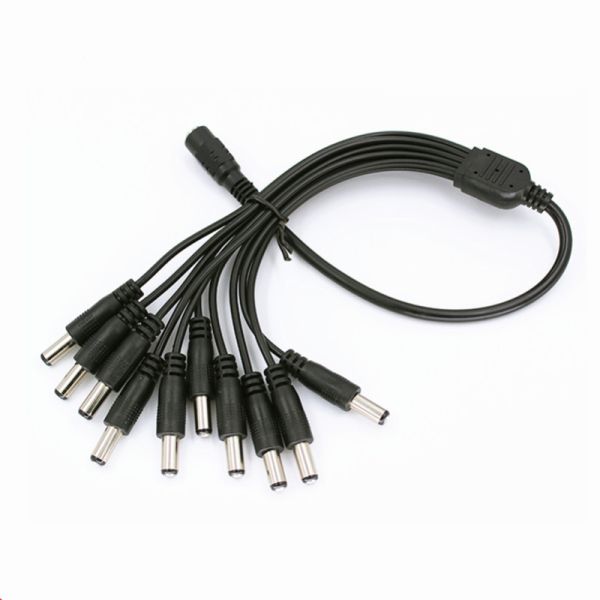 C.C femelle à la prise de baril de câble de diviseur du mâle 15cm pour des caméras de télévision en circuit fermé