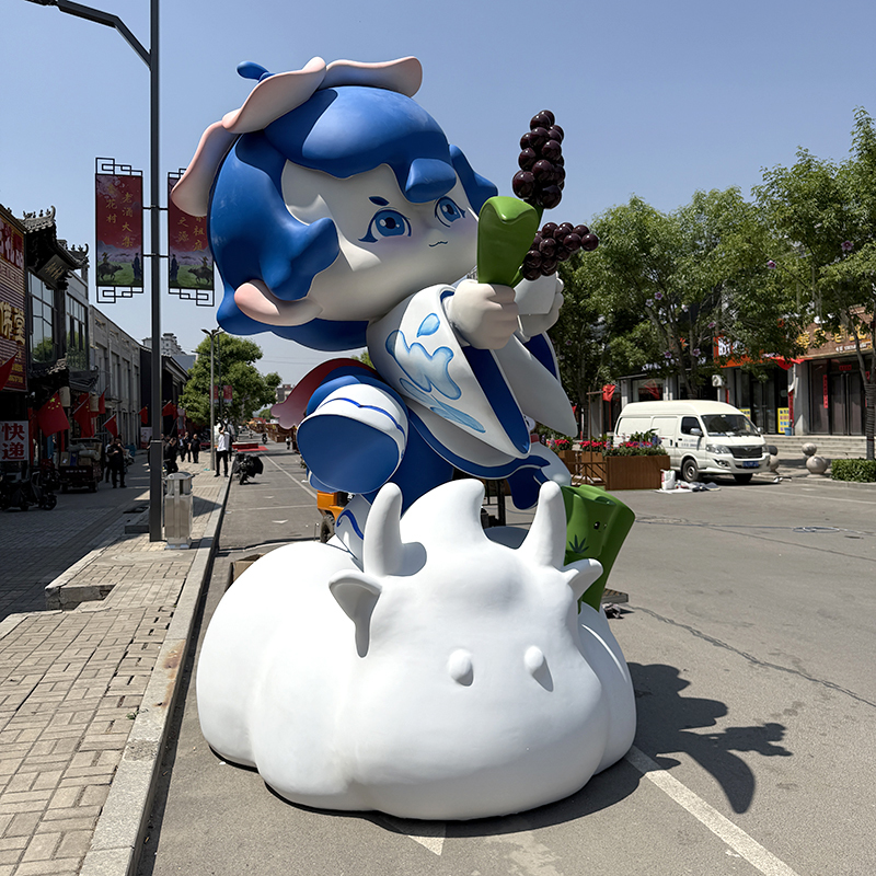 Large Outdoor Landscape Sculpture Cartoon IP Mascot Statue
