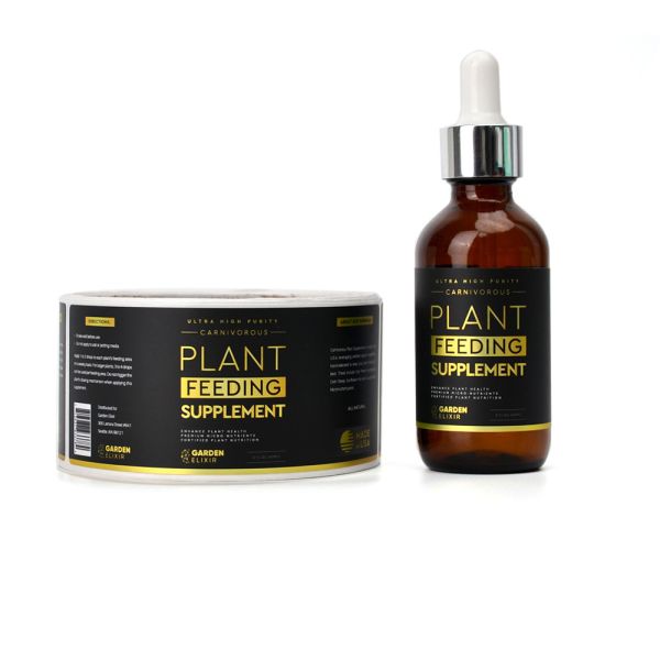 Cmyk Ampoules Kraft Paper Sticker Labels For Essential Oil Bottle