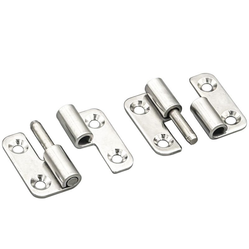 Xiongfeng Removable Detachable Stainless Steel Folding Door Hinge 4-Hole Bathroom Modern Simple Design Left/Right Loose Leaf No