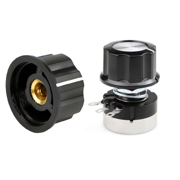 MF-A01 MF-A02 MF-A03 Potentiometer Knob 6mm Bakelite Knob Black