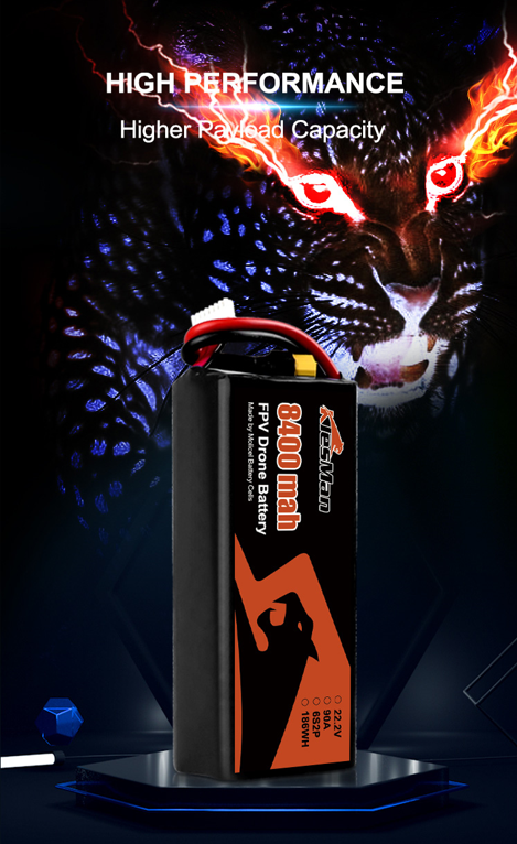 fpv drone  batteries 6S2P Li-ion Battery Pack 8400mAh for 7inch 10inch FPV Drones