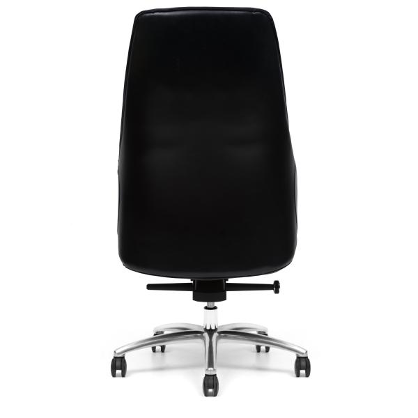 Aluminum Base High Back Leather Executive Chair Lock At 3 Positions