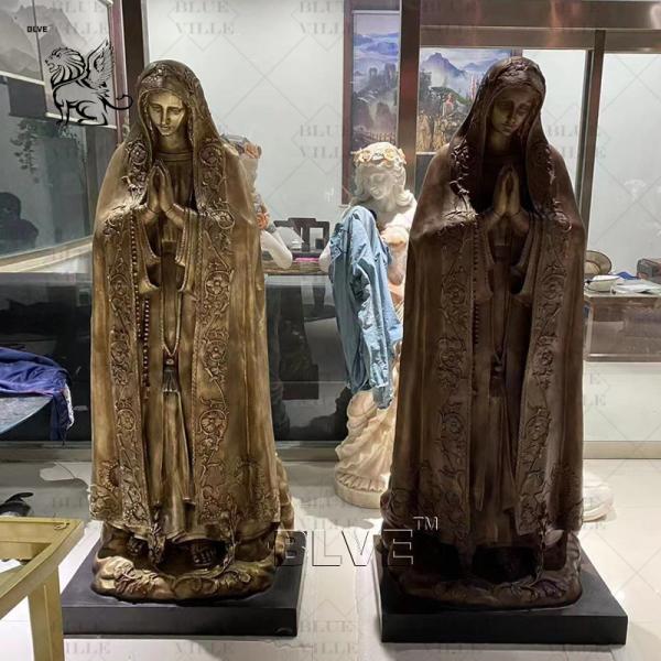Brass Virgin Mary Statue Mother Mary Statue Bronze Sculpture Women Life Size Metal Factory Spots Goods