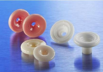 95% High Strength Alumina Ceramic Guide Eyelet For Textile Machine , Wear Resistance
