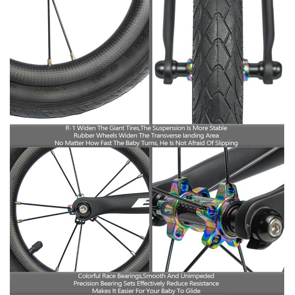 Велосипед баланса нажима волокна углерода технологии EPS полный на дети 2-6 лет