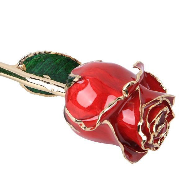 24k Gold Rose Artificial Wedding Decoration Festival Gifts Romantic