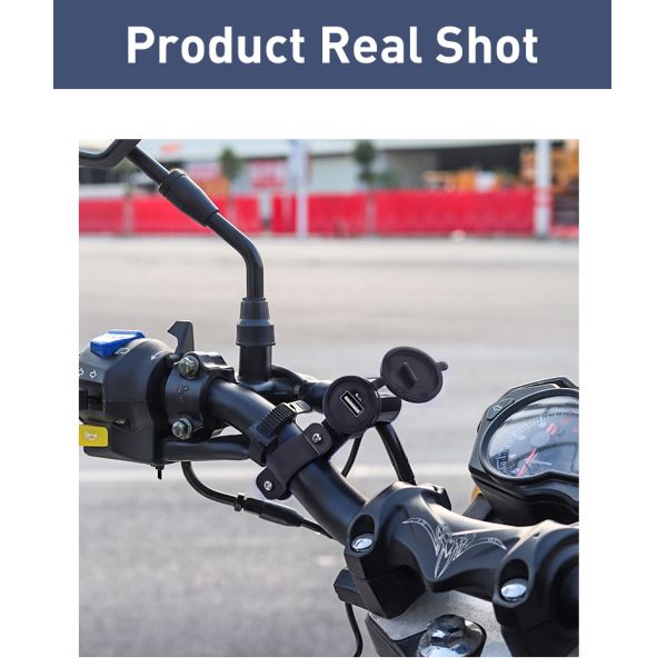 5V 2.5A Handlebar Usb Charger , Quick Usb Charger For Motorcycle