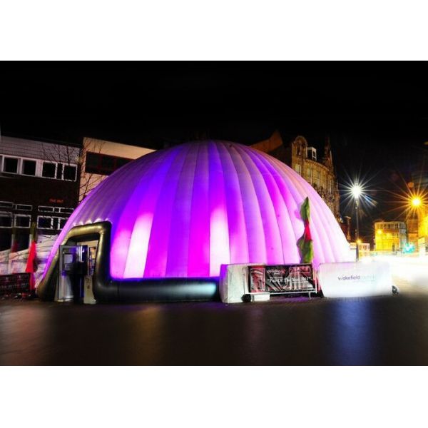 Гигантский роман вел раздувной шатер Customizd купола освещая раздувной шатер воздуха для большого случая