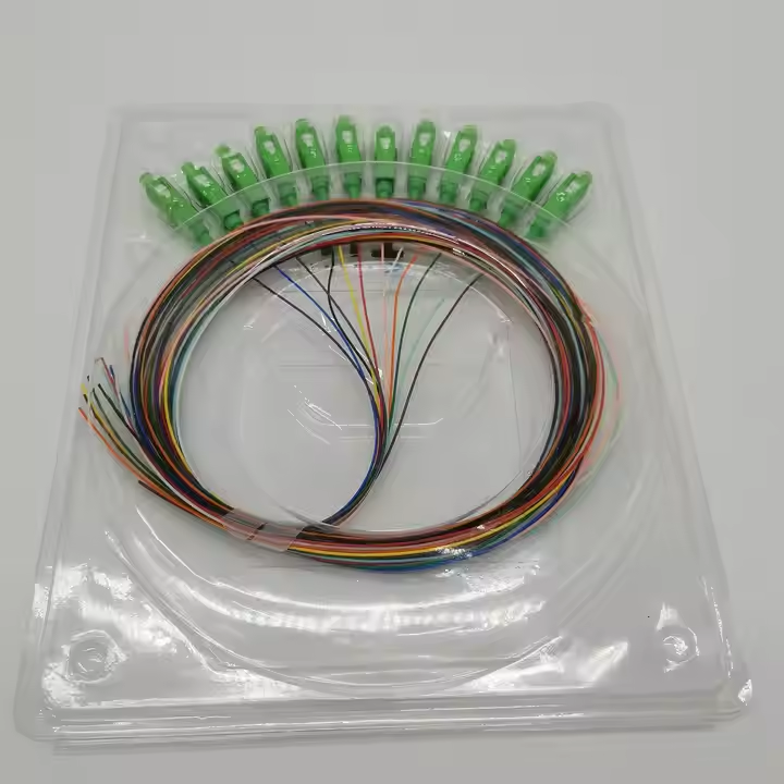 12 Core Pigtails SC/UPC SC/APC Single-Mode 12 Color Fiber Optical Pigtail