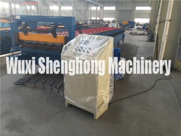 Construction Metal Deck Roll Forming Machine / Steel Rolling Machine