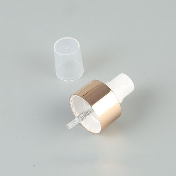 Aluminum rose gold fine mist sprayer pump 20/410 20/400