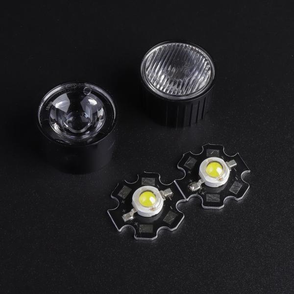 19.8mm LED Optical Lens with 15x45 Degree Beam Pattern PMMA Lens for Emergency, Beacon and Flashing Lights