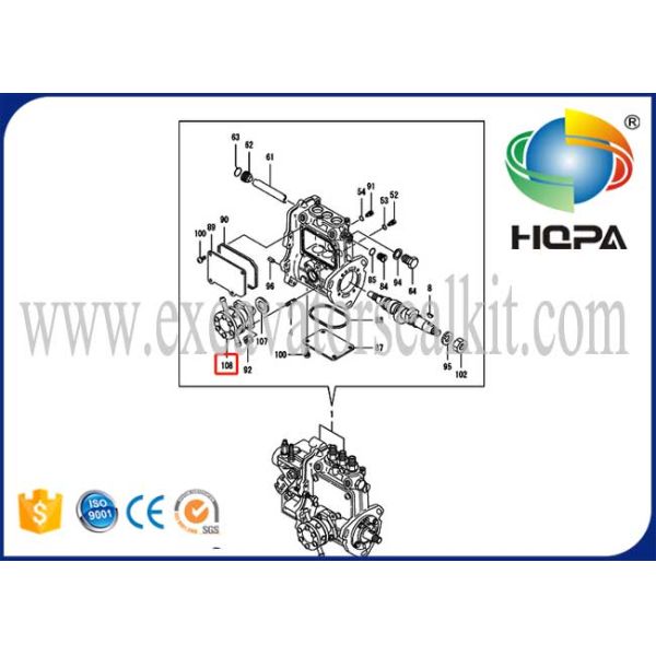 Fuel Transfer Pump 129100-52101 Feed Fuel For Engine 4D84 3TNV76 4TNE88